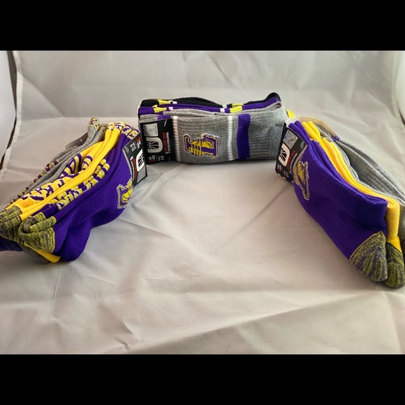 LA Lakers crew socks - Picture 1 of 2